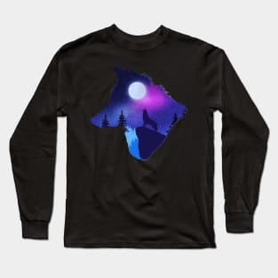 Wolf midnight Long Sleeve T-Shirt